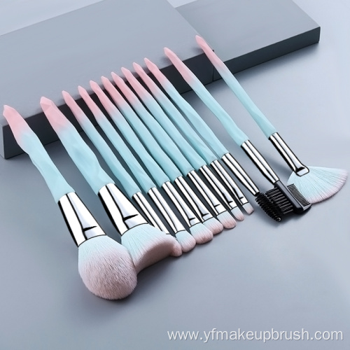 Soft Dense Wood Handle Makeup Brushes Set